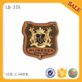 LB375 Wholesale real leather type custom leather jeans patches for denim